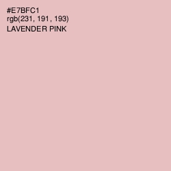#E7BFC1 - Lavender Pink Color Image